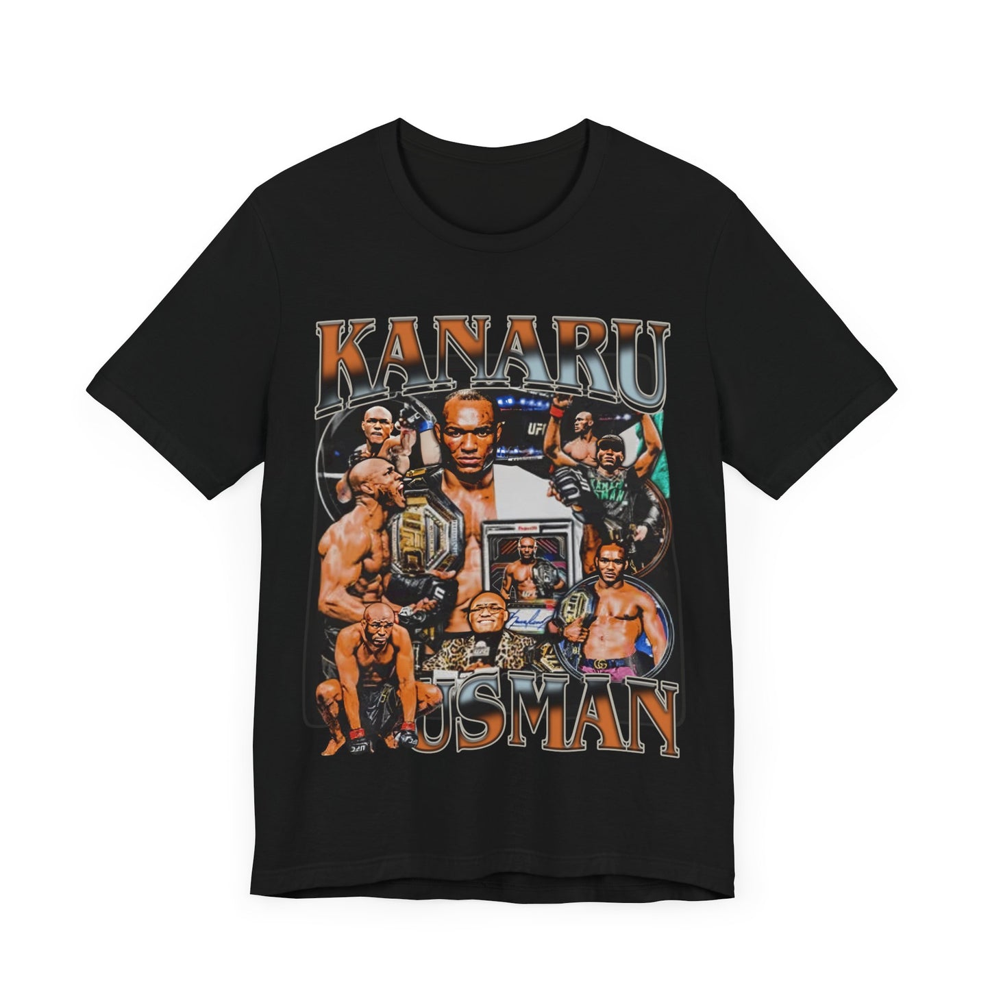 Vintage 90s Bootleg Style T-Shirt, Fighter KANURU USMAN Unisex Graphic Tee Shirt