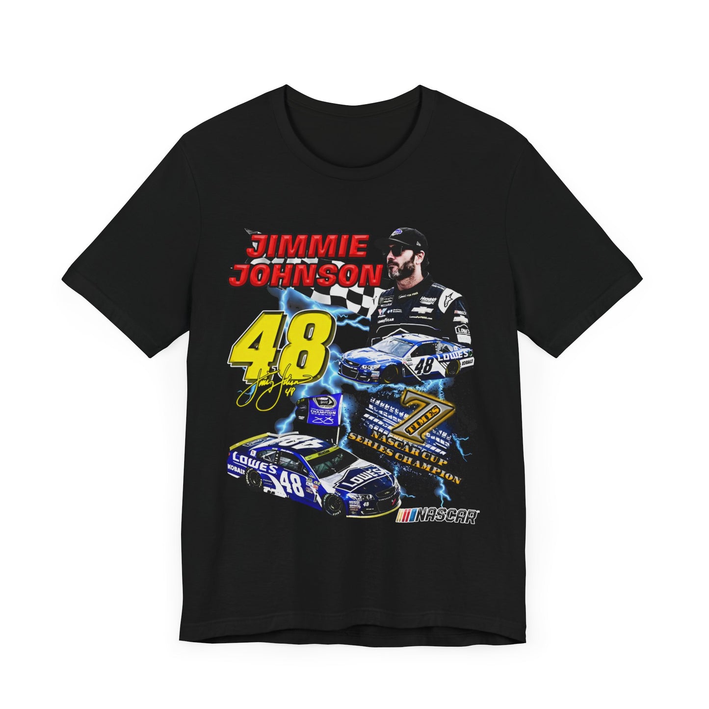 Vintage 90s Racing Bootleg Style T-Shirt, JIMMIE JOHNSON Graphic Tee, Retro Racing Shirt Unisex Graphic Tee Shirt