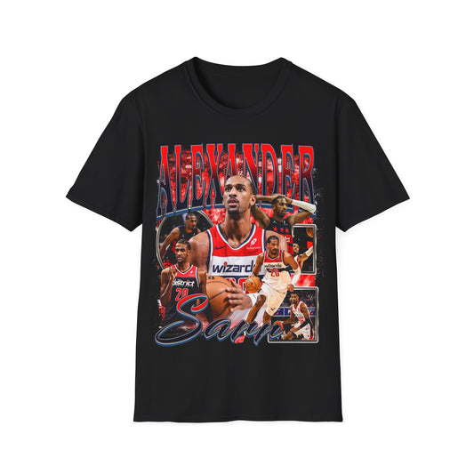 Vintage 90s Basketball Bootleg Style T-Shirt, ALEXANDER SARR Retro Basketball Shirt Unisex Graphic Tee