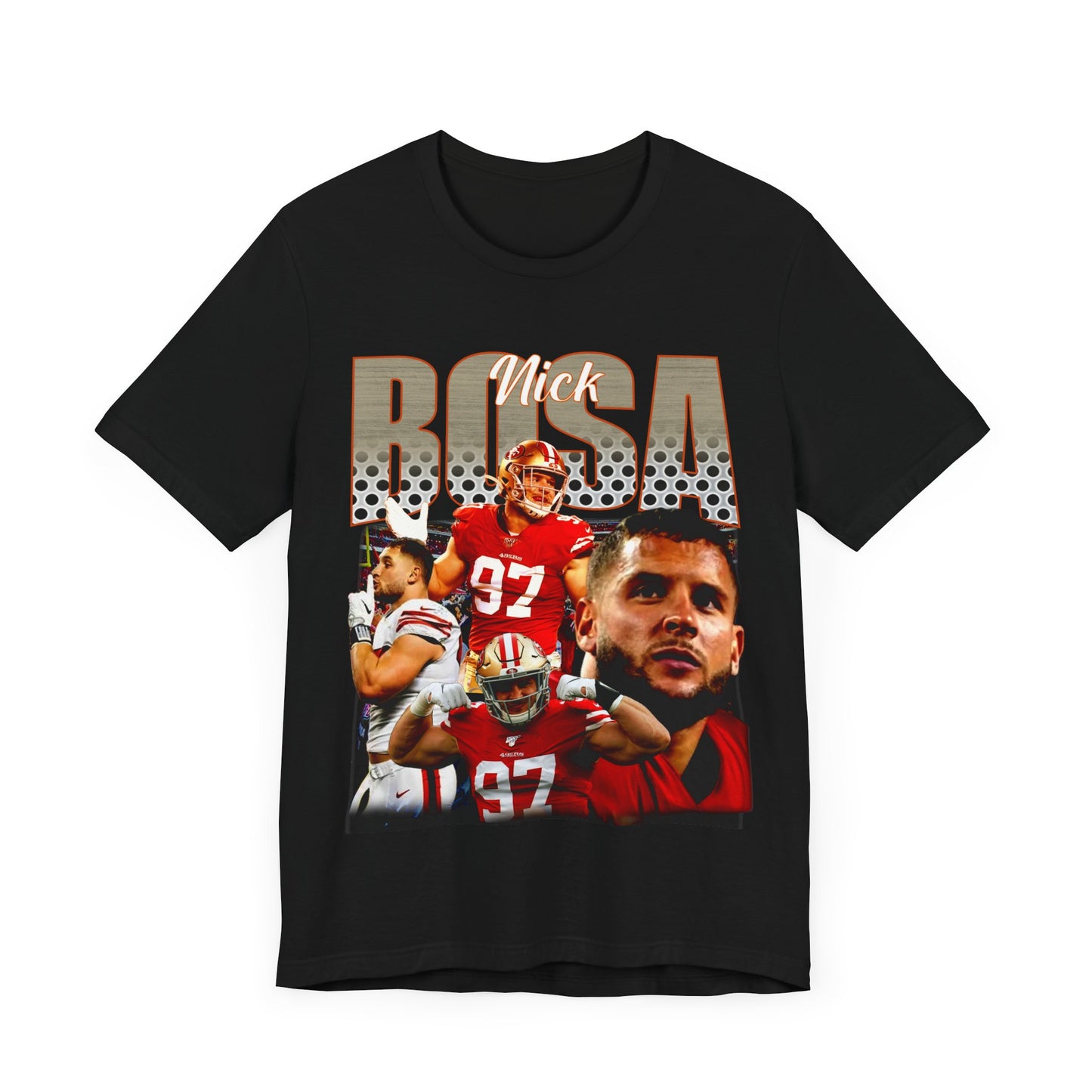 Vintage 90s Football Bootleg Style T-Shirt NICK BOSA Unisex Graphic Tee Shirt