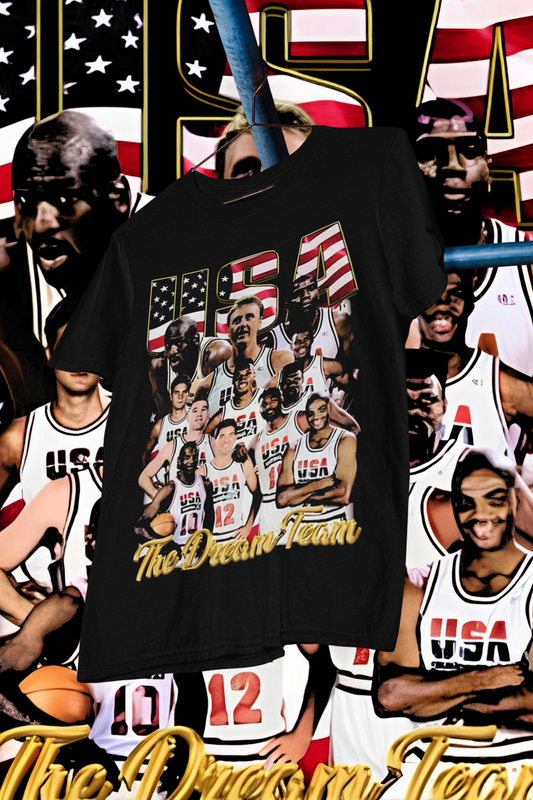 1992 DREAM TEAM BARCELONA - shirt design, Bootleg tees design, ready to print, Printable design basketball, 90s, DTF,DTG,300 DPI