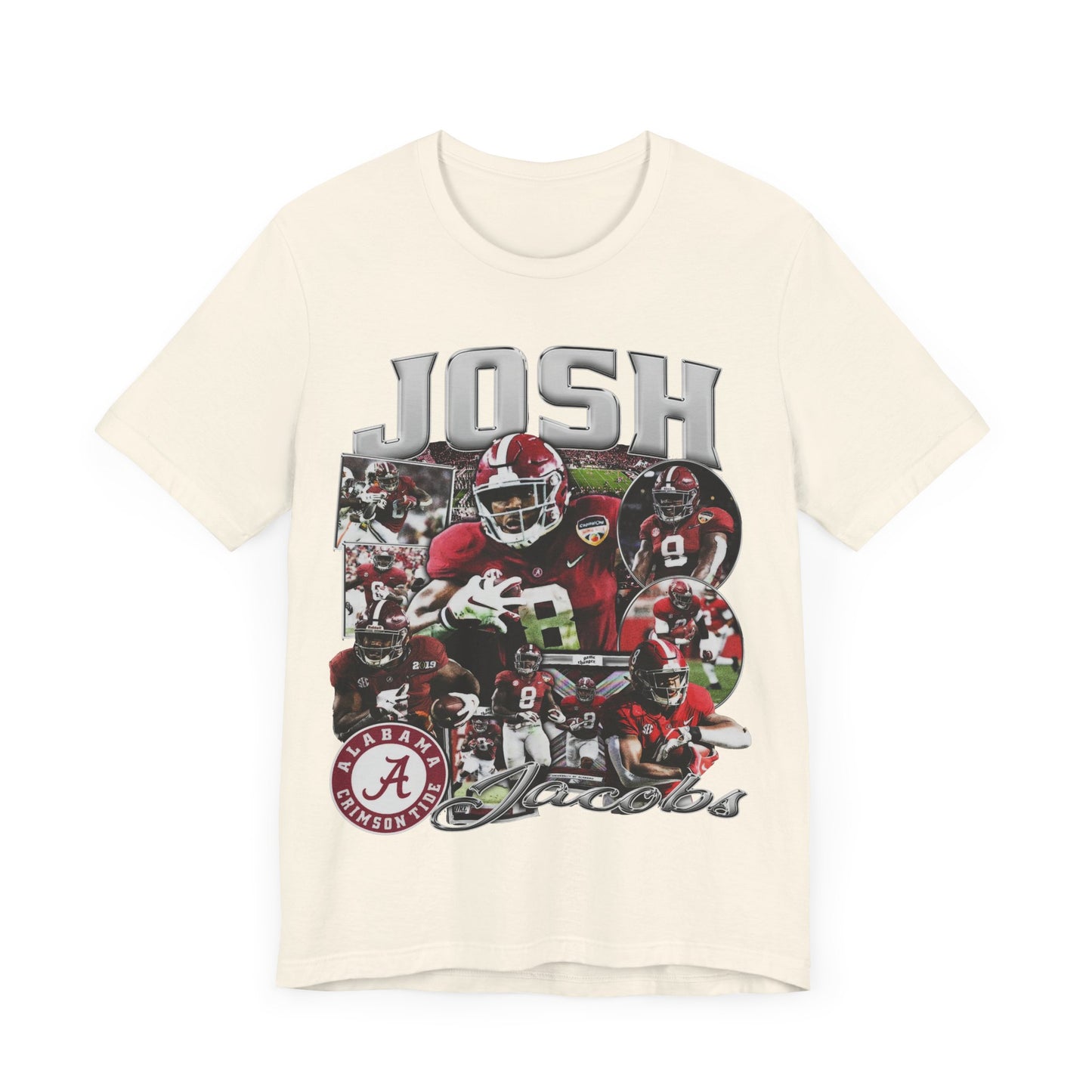 Vintage 90s Football Bootleg Style TShirt JOSH JACOBS 90s Unisex Graphic Tee
