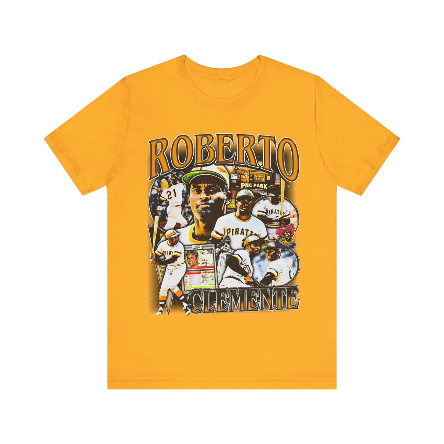 Vintage 90s Baseball Bootleg Style T-Shirt ROBERTO CLEMENTE Unisex Graphic Tee