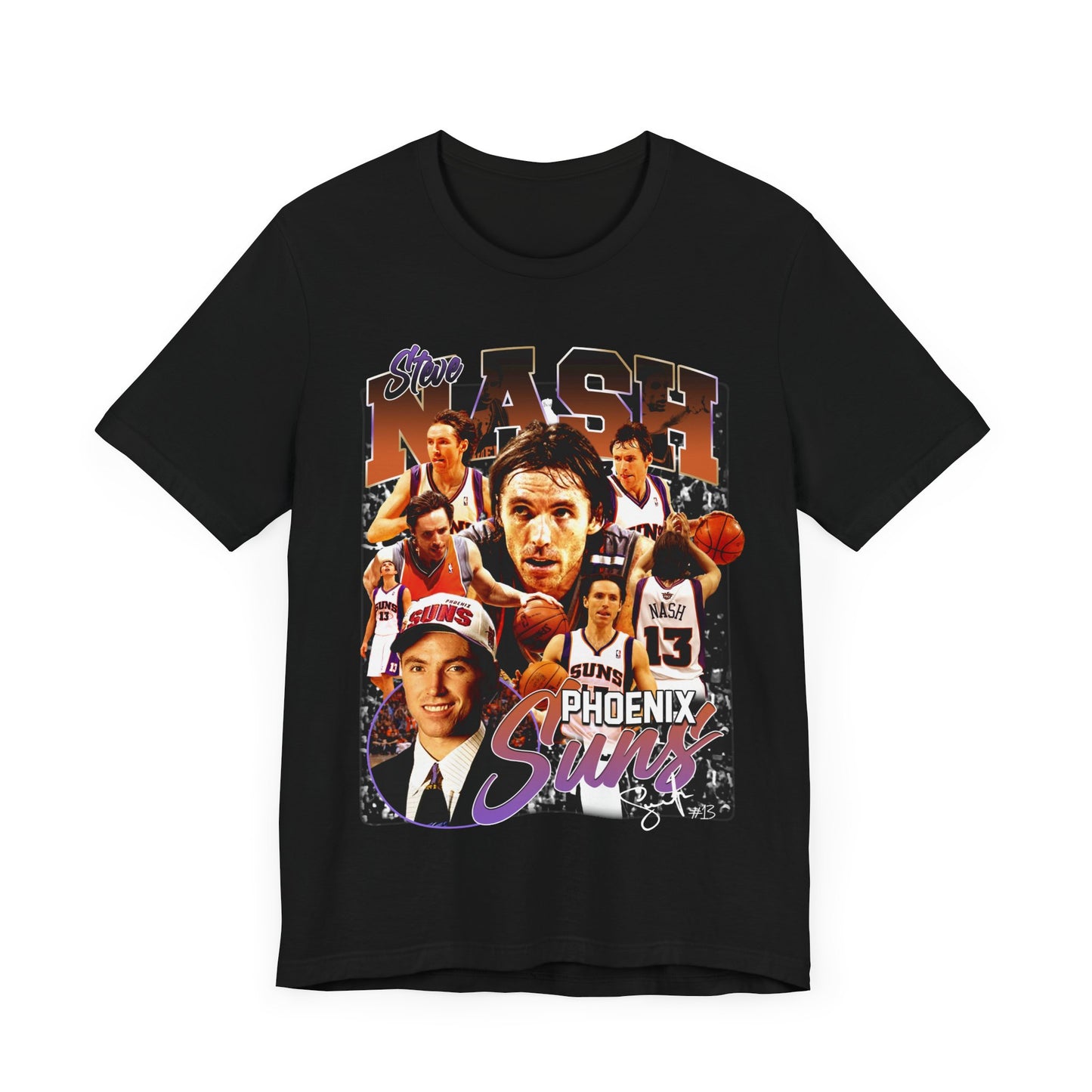 Vintage 90s Basketball Bootleg Style T-Shirt STEVE NASH Unisex Graphic Tee
