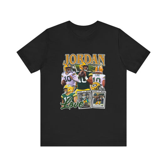 Vintage 90s Football Bootleg Style T-Shirt JORDAN LOVE Unisex Graphic Tee Shirt