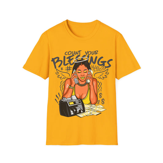 BLESSINGS COUNTED DAILY PREMIUM STREETWEAR Unisex Softstyle T-Shirt
