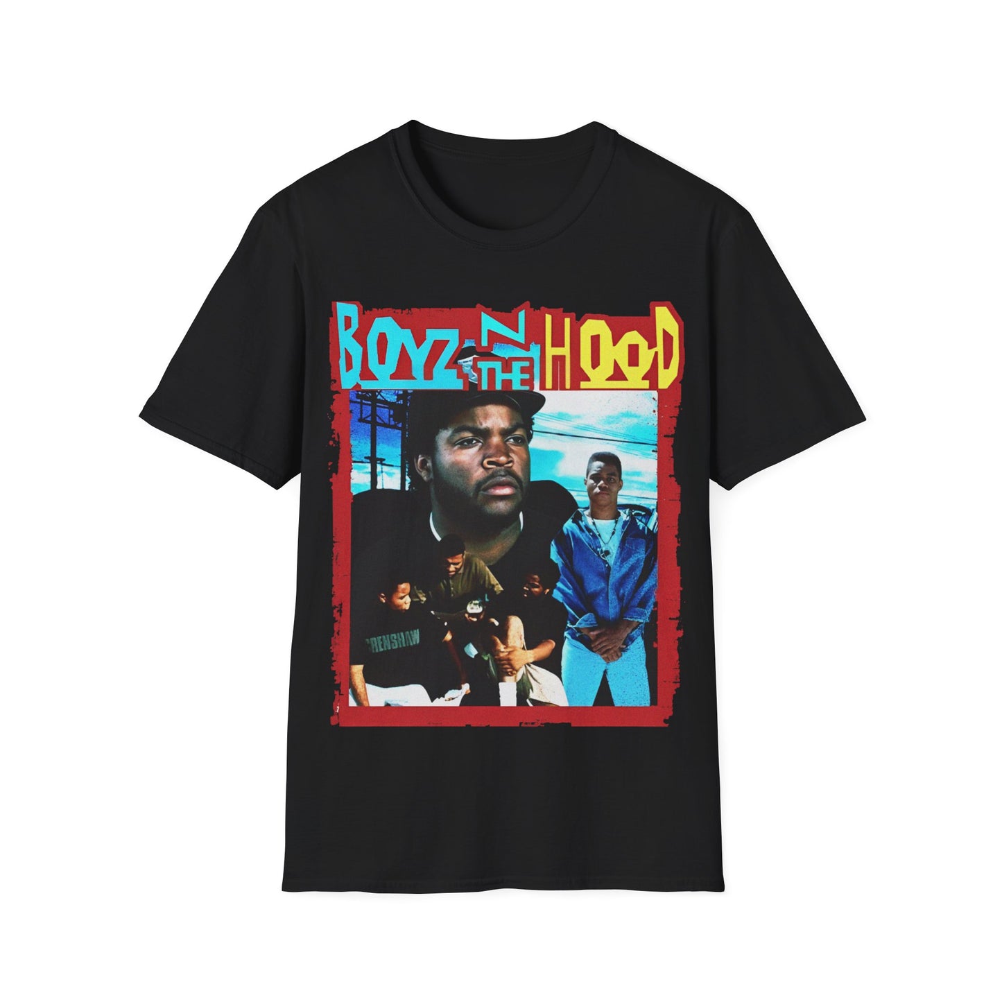 Vintage 90s Pop Culture Bootleg Style T-Shirt, BOYZ N DA THE HOOD Retro Shirt Unisex Graphic Tee