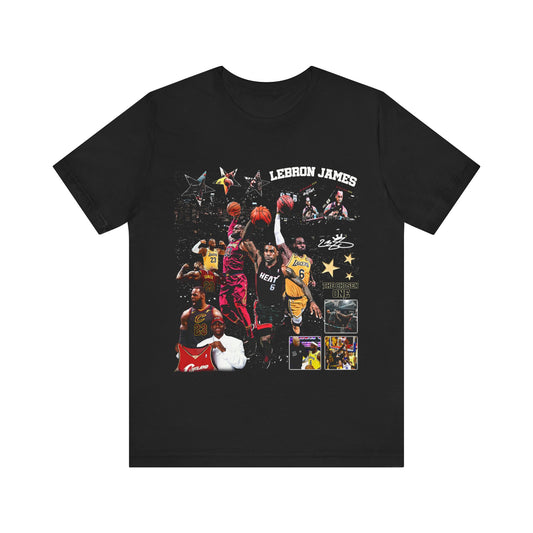 Vintage 90s Basketball Bootleg Style T-Shirt, LEBRON JAMES The Years Unisex Tee