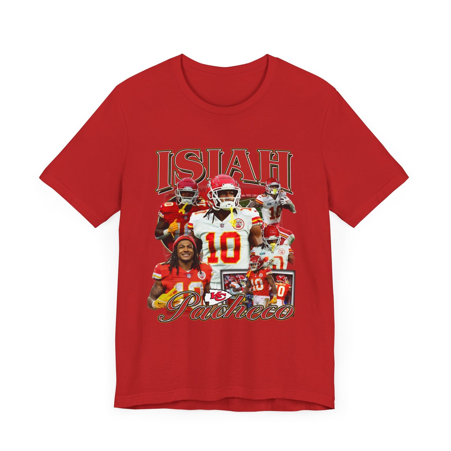 Vintage 90s Football Bootleg Style T-Shirt, ISIAH PACHECO Unisex Tee Shirt