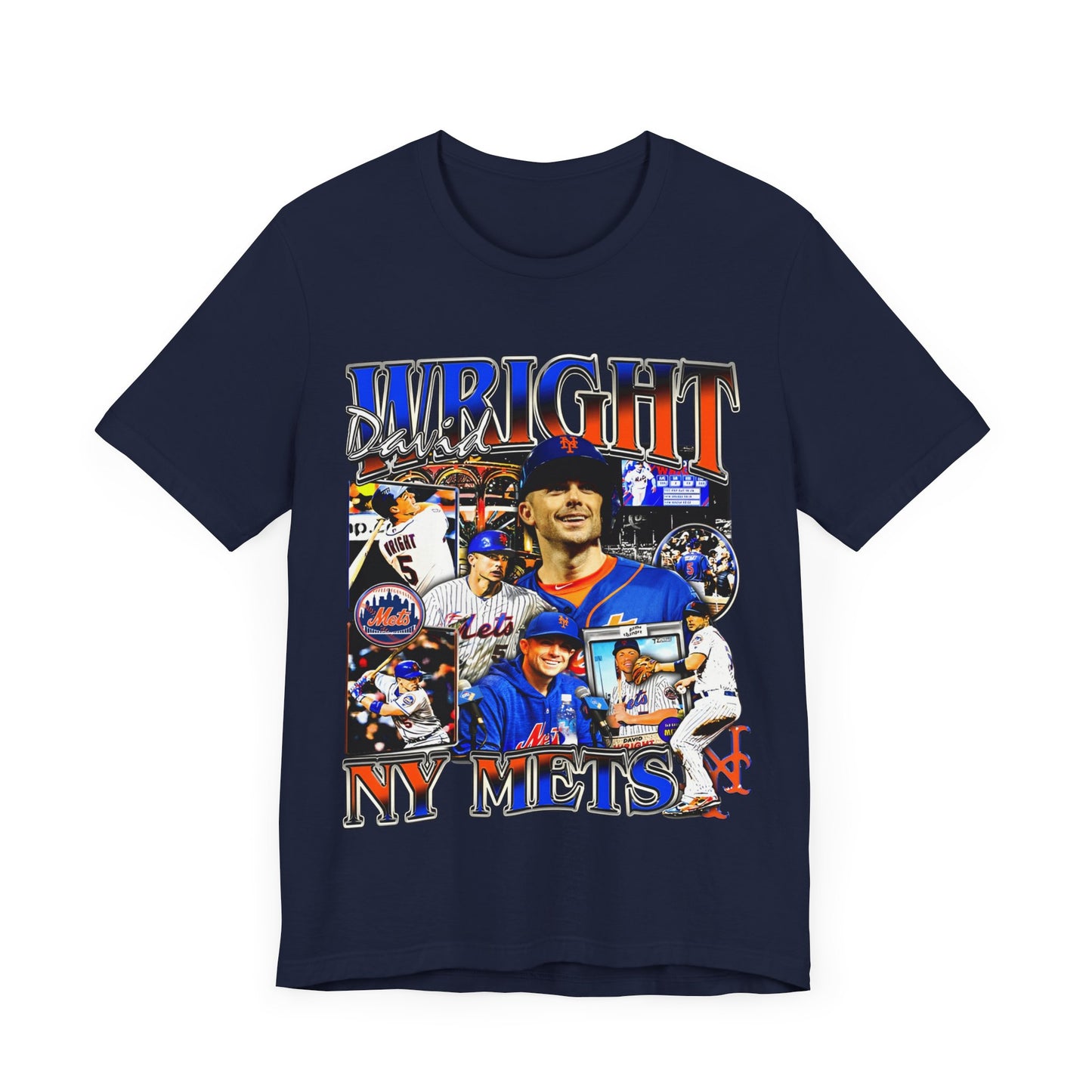 Vintage 90s Baseball Bootleg Style T-Shirt DAVID WRIGHT Unisex Graphic Tee Shirt