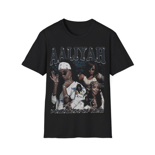 Vintage 90s Rap Bootleg Style T-Shirt, AALIYAH Vintage Retro Rap Shirt Unisex Graphic Tee Shirt