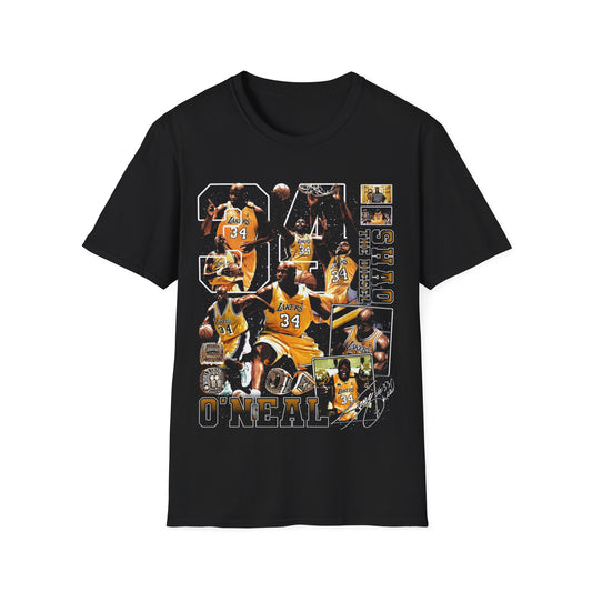 Vintage 90s Basketball Bootleg Style T-Shirt, SHAQ Retro Basketball Shirt Unisex Graphic Tee