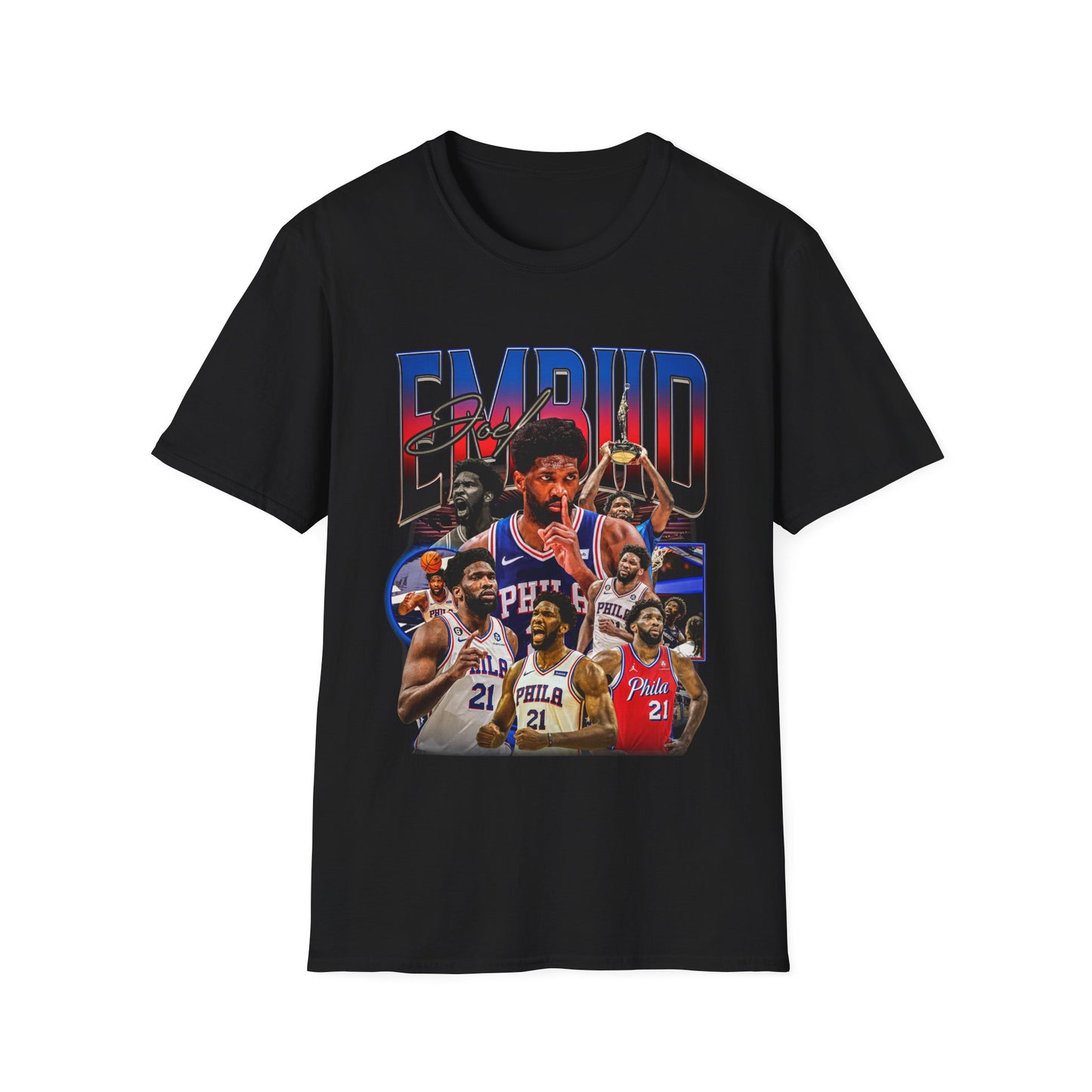 Vintage 90s Basketball Bootleg Style T-Shirt JOEL EMBIID Graphic Tee, Retro Basketball Shirt Unisex Graphic Tee