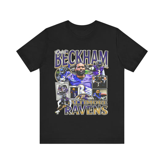 Vintage 90s Football Bootleg Style T-Shirt ODELL BECKHAM Jr Unisex Graphic Tee