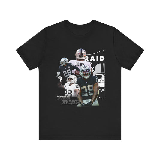 Vintage 90s Football Bootleg Style T-Shirt, JOSH JACOBS Unisex Graphic Tee Shirt