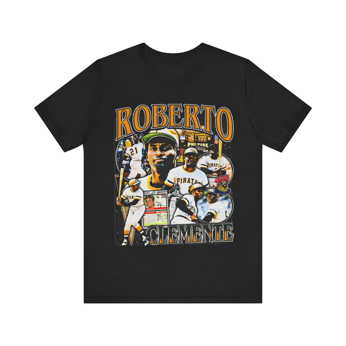 Vintage 90s Baseball Bootleg Style T-Shirt ROBERTO CLEMENTE Unisex Graphic Tee