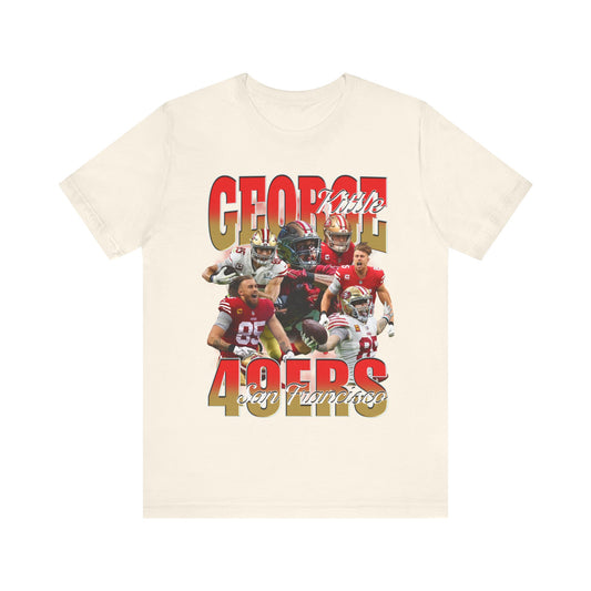 Vintage 90s Football Bootleg Style TShirt GEORGE KITTLE Unisex Graphic Tee Shirt