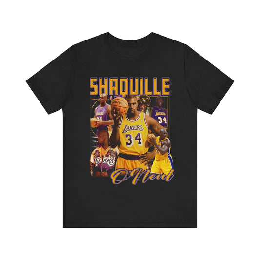 Vintage 90s Basketball Bootleg Style T-Shirt SHAQUILLE ONEAL Unisex Graphic Tee