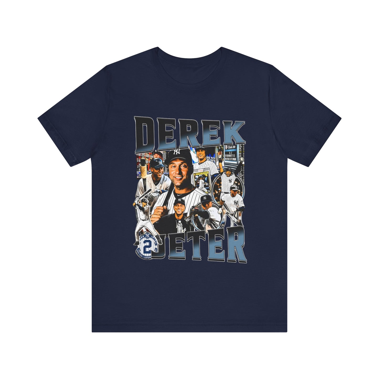 Vintage 90s Baseball Bootleg Style T-Shirt DEREK JETER Unisex Graphic Tee Shirt