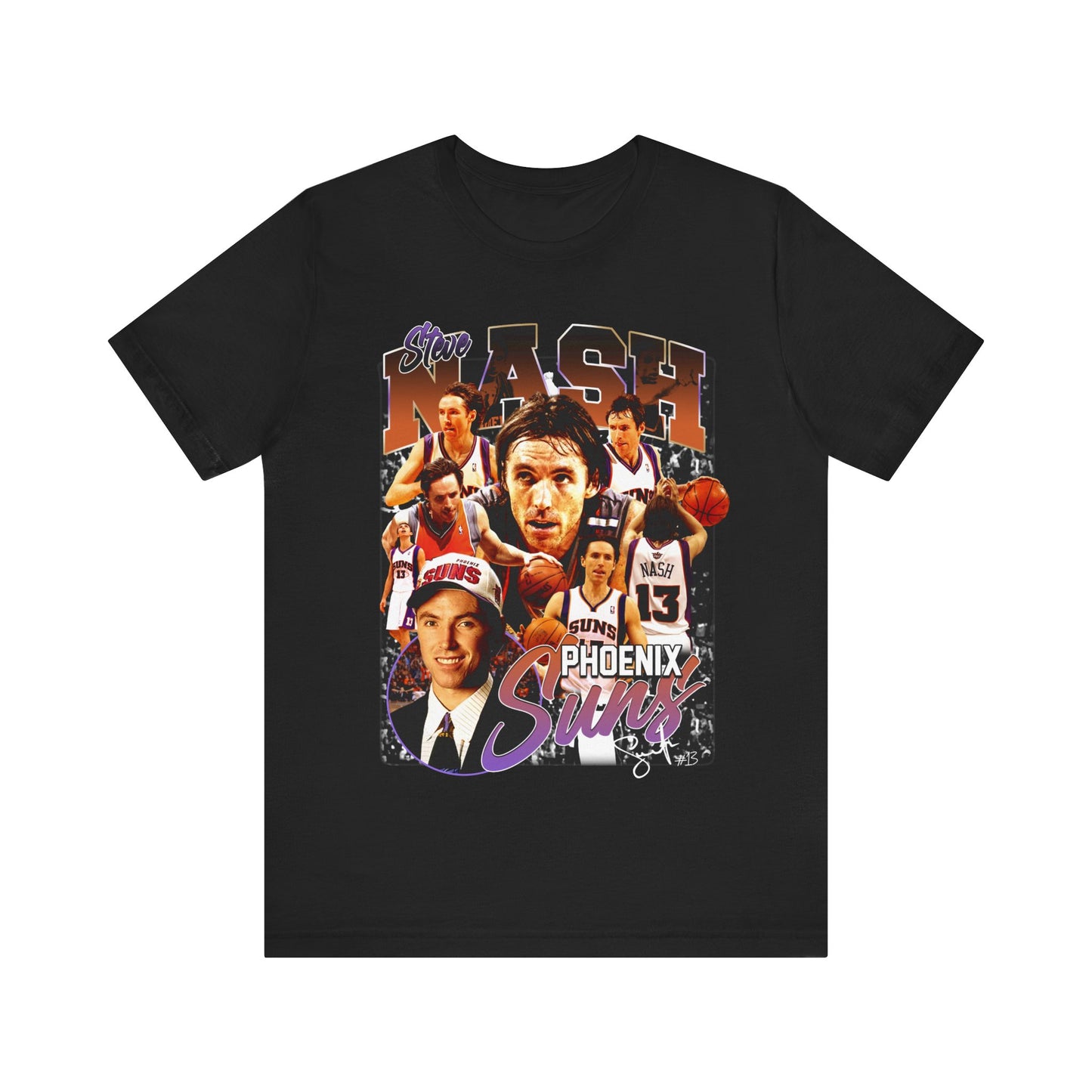 Vintage 90s Basketball Bootleg Style T-Shirt STEVE NASH Unisex Graphic Tee