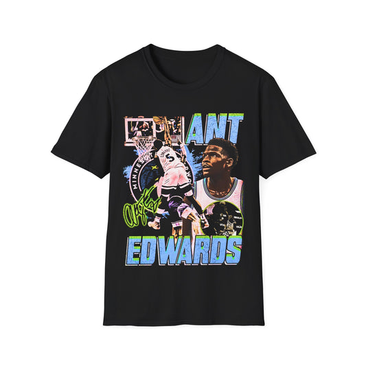 Vintage 90s Basketball Bootleg Style T-Shirt ANTHONY EDWARDS ANT MAN Graphic Tee, Retro Basketball Shirt Unisex Graphic Tee