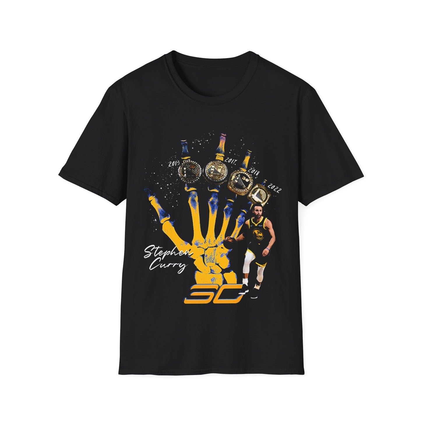 Vintage 90s Basketball Bootleg Style T-Shirt, STEPH CURRY RINGS Retro Basketball Shirt Unisex Graphic Tee