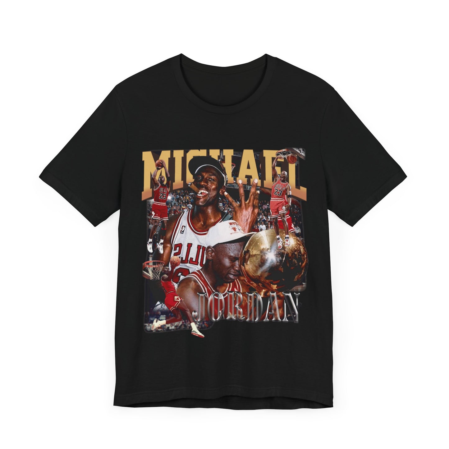 Vintage 90s Basketball Bootleg Style T-Shirt, MICHAEL JORDAN TROPHY Unisex Tee