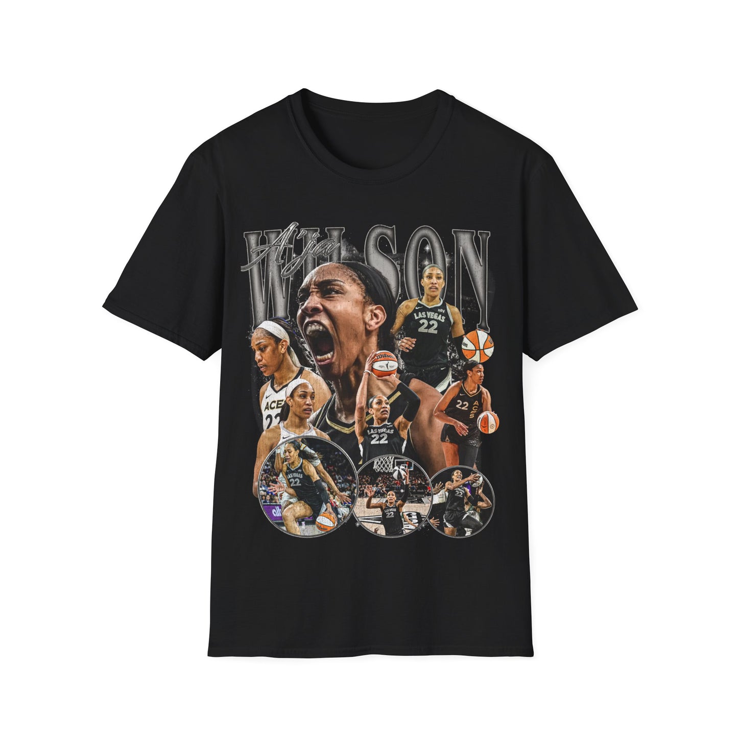 Vintage 90s Basketball Bootleg Style T-Shirt, AJA WILSON Retro Basketball Shirt Unisex Graphic Tee