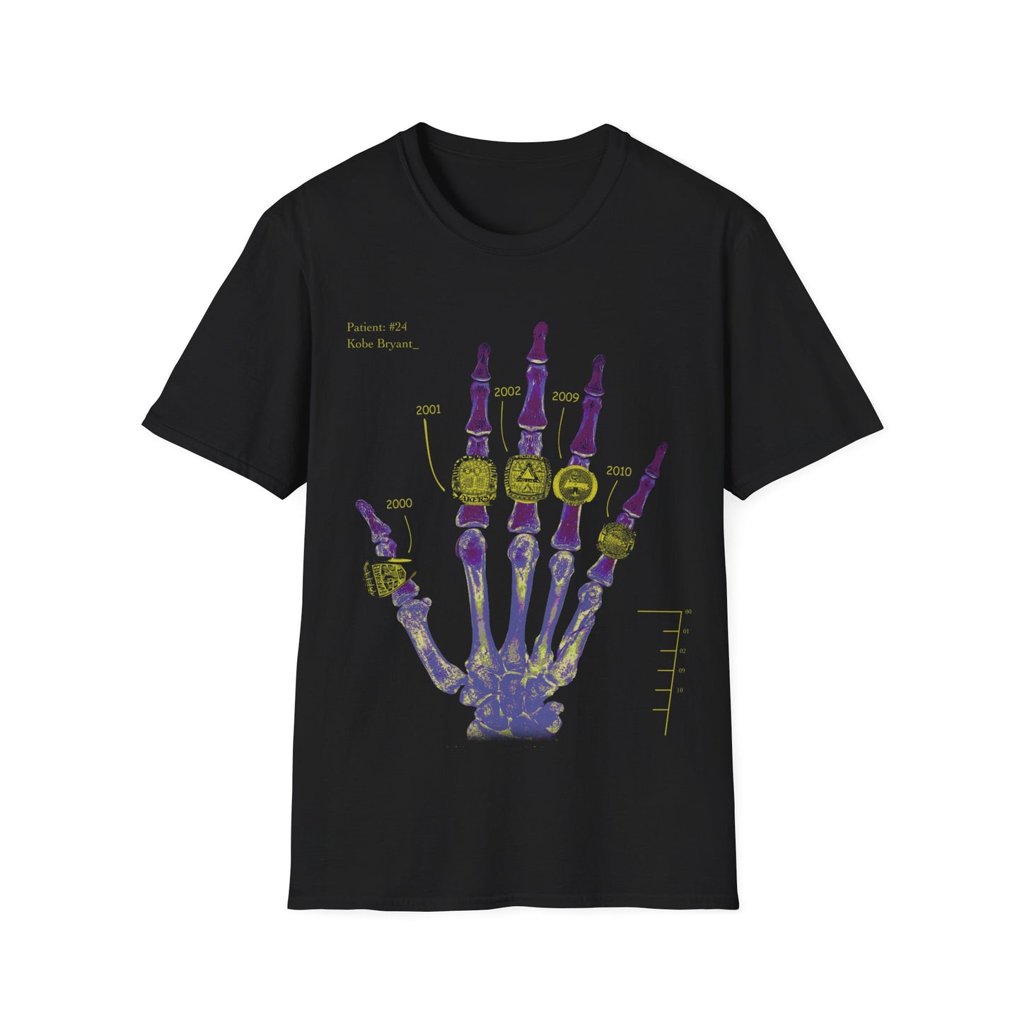 Vintage 90s Basketball Bootleg Style T-Shirt, KOBE RINGS Retro Basketball Shirt Unisex Graphic Tee