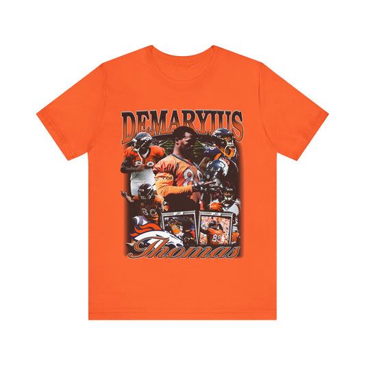 Vintage 90s Football Bootleg Style TShirt DEMARYIUS THOMAS Unisex Graphic Tee