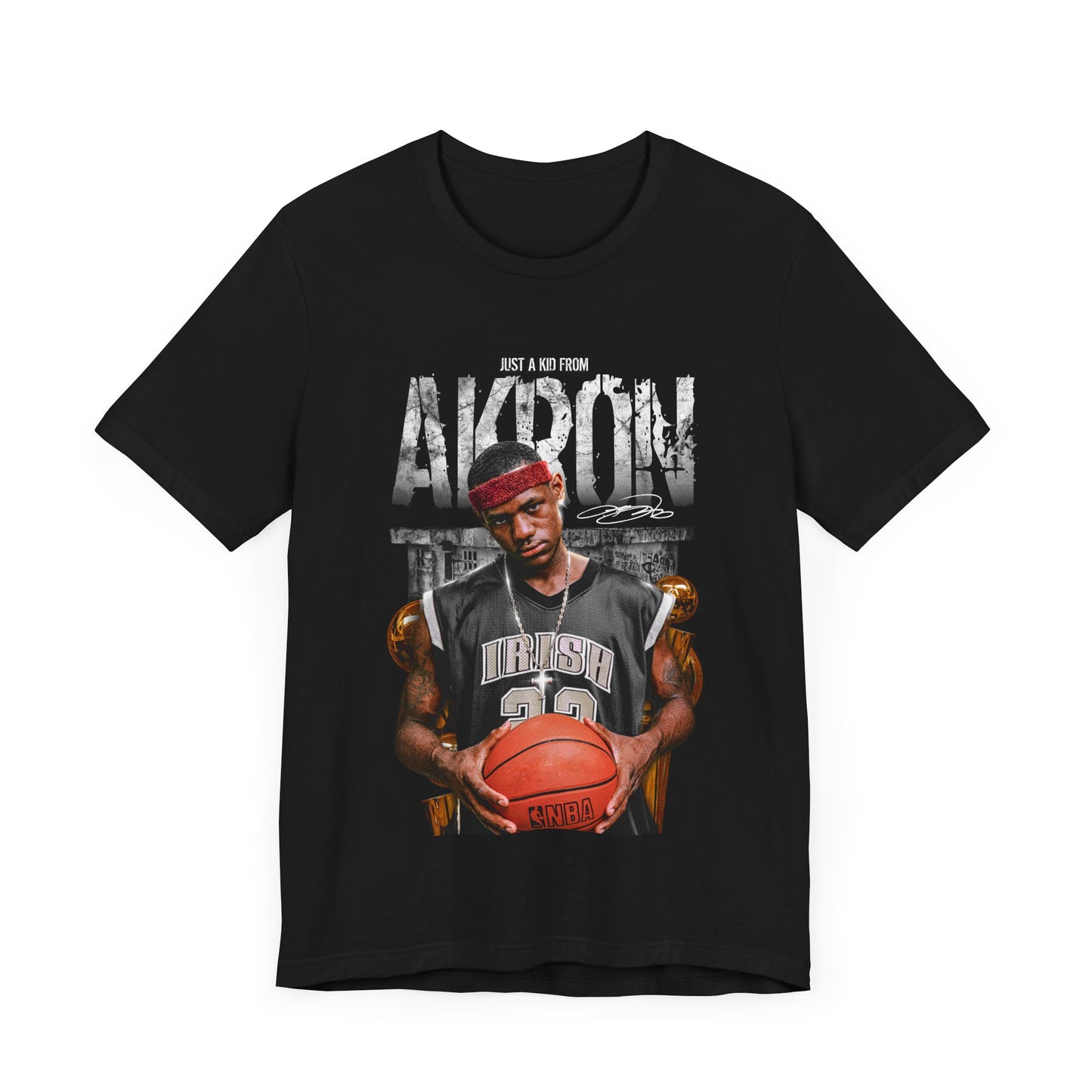 Vintage 90s Basketball Bootleg Style T-Shirt, LEBRON JAMES Akron Kid Unisex Tee