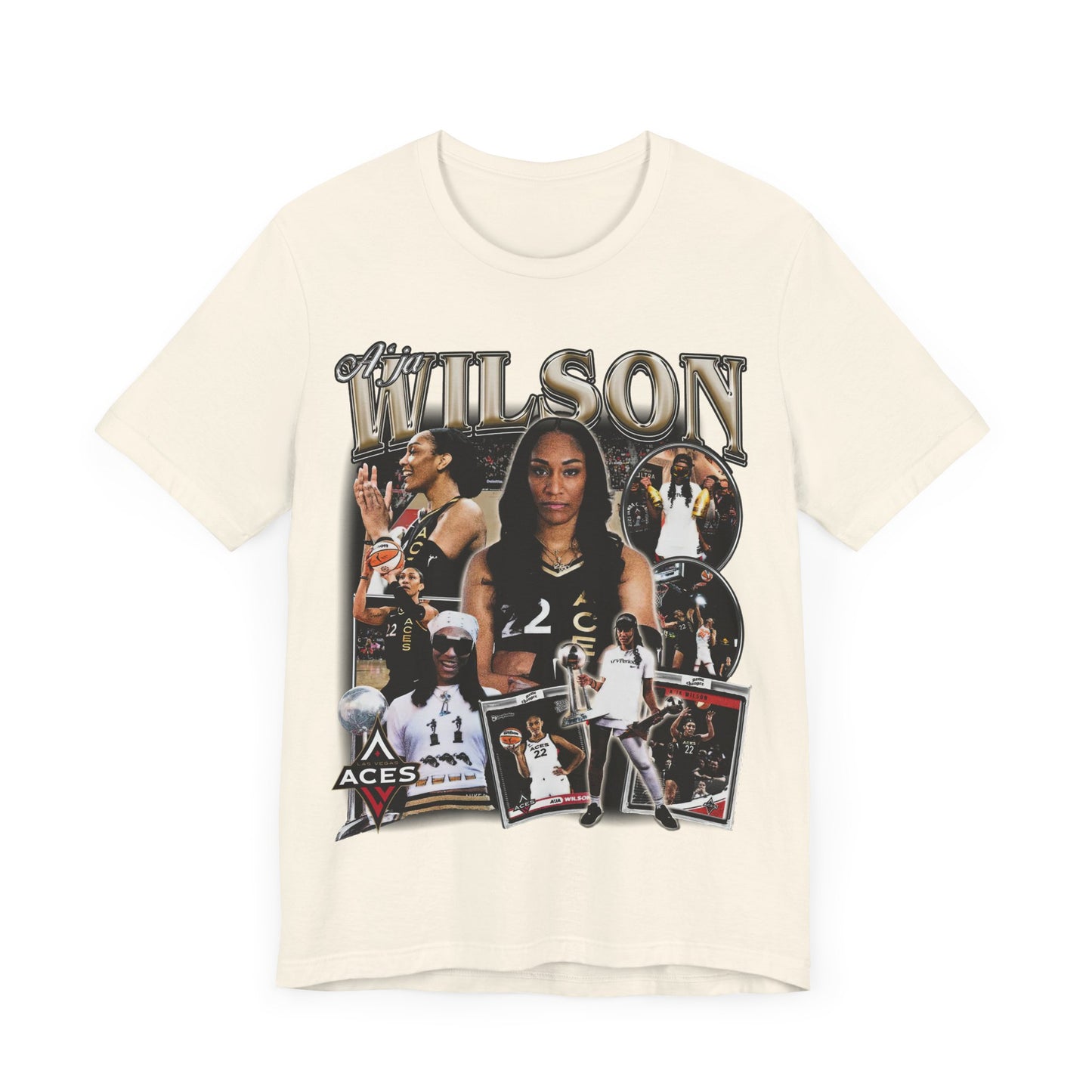 Vintage 90s Basketball Bootleg Style TShirt AJA WILSON 90s Unisex Graphic Tee