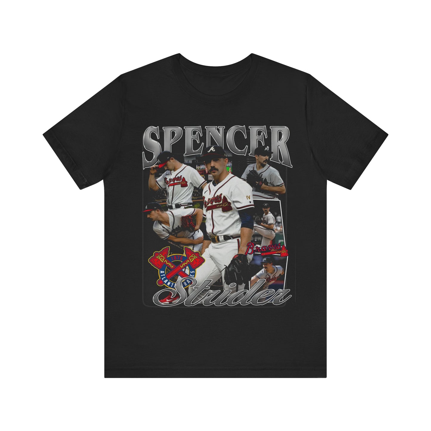 Vintage 90s Baseball Bootleg Style T-Shirt SPENCER STRIDER Unisex Graphic Tee