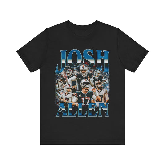 Vintage 90s Football Bootleg Style T-Shirt JOSH ALLEN Unisex Graphic Tee Shirt