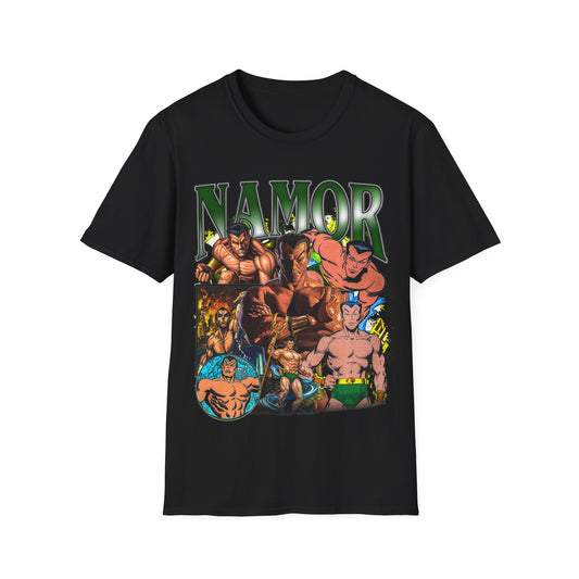 Vintage 90s Superheroes Bootleg Style T-Shirt, NAMOR Graphic Tee, Retro Superheroes Shirt Unisex Graphic Tee
