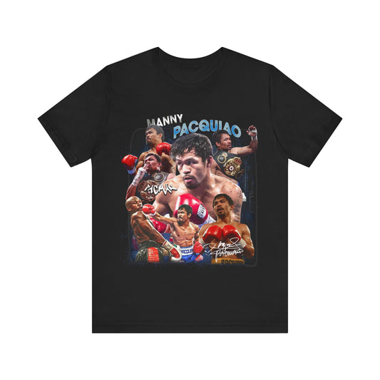 Vintage 90s Fighter Bootleg Style TShirt MANNY PACQUIAO Unisex Graphic Tee Shirt