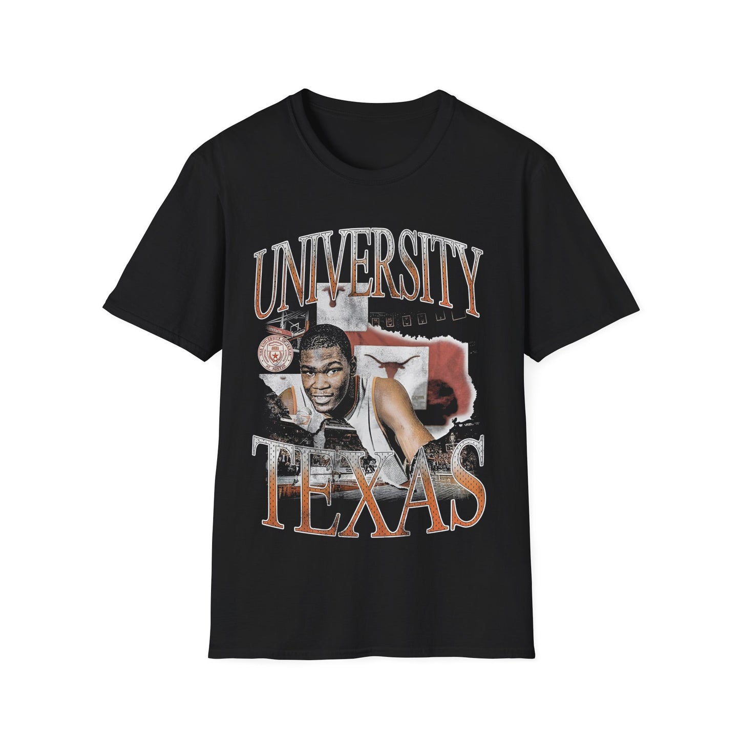 Vintage 90s Basketball Bootleg Style T-Shirt, KD TX Retro Basketball Shirt Unisex Graphic Tee
