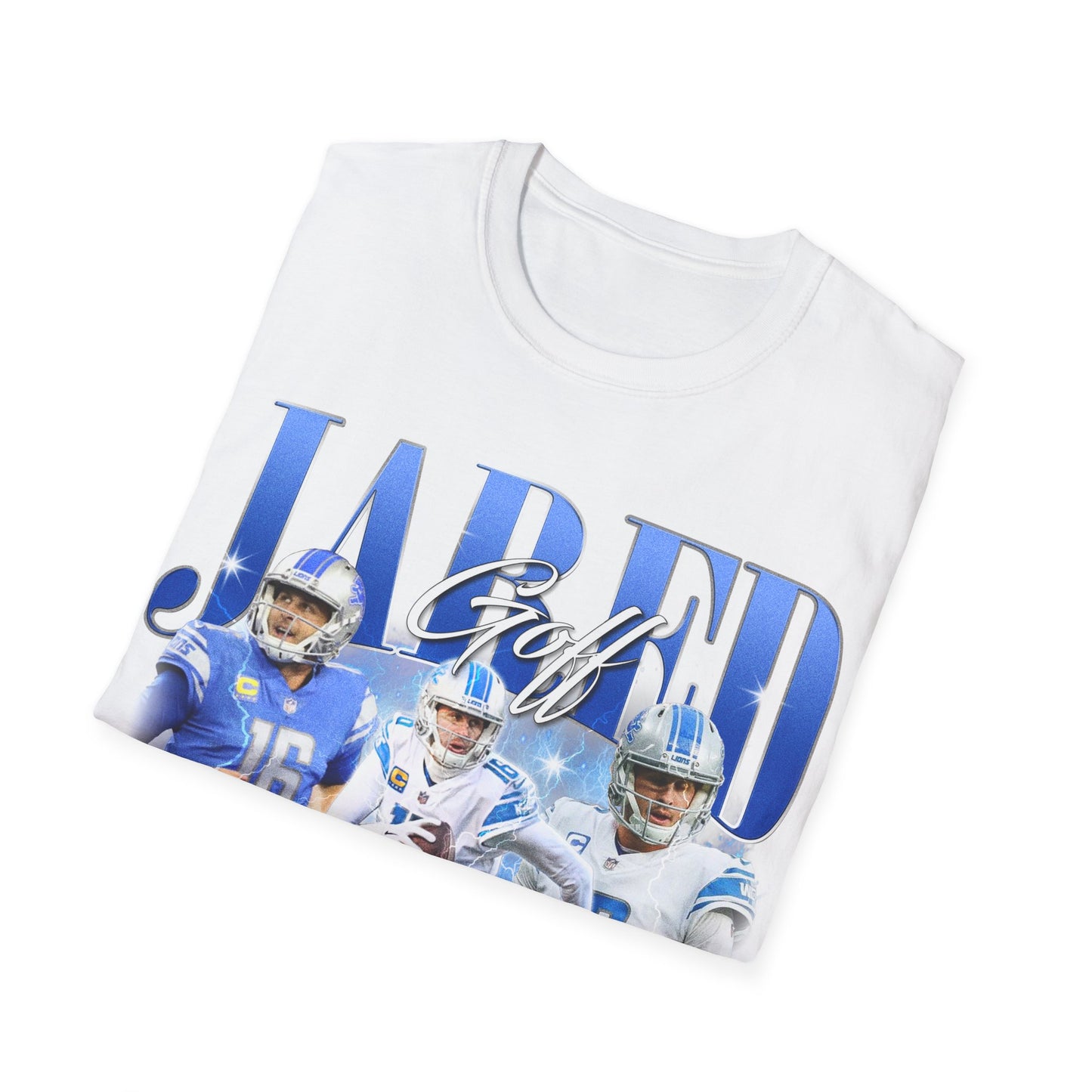 Vintage 90s Football Bootleg Style T-Shirt, JARED GOFF Vintage Graphic Tee, Retro Football Shirt Unisex Graphic Tee Shirt