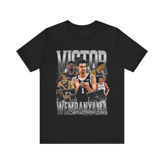 Vintage 90s Basketball Bootleg Style T-Shirt VICTOR WEMBANYAMA 1 Unisex Tee