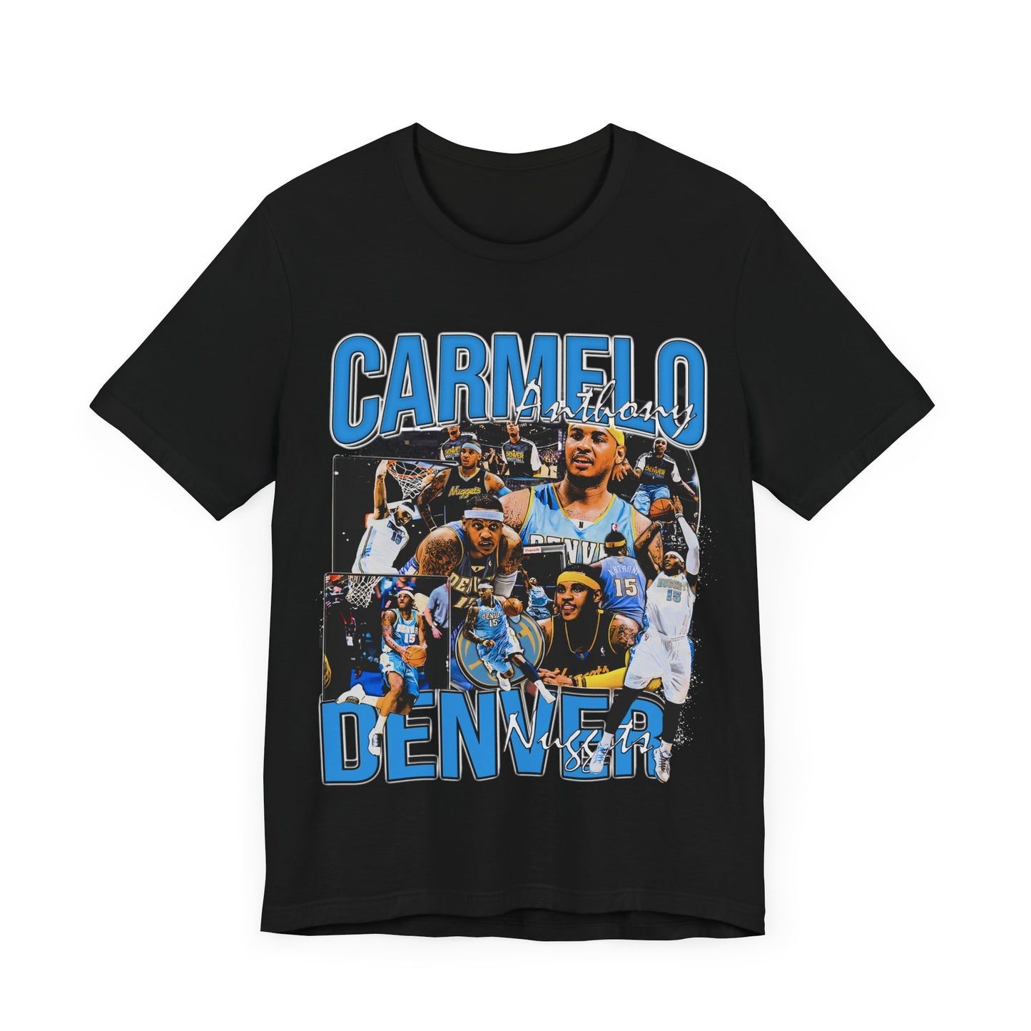 Vintage 90s Basketball Bootleg Style T-Shirt, CARMELO ANTHONY NUGGET Unisex Tee
