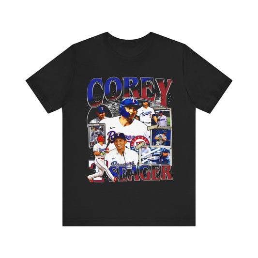 Vintage 90s Baseball Bootleg Style T-Shirt CORY SEAGER 90s Unisex Graphic Tee