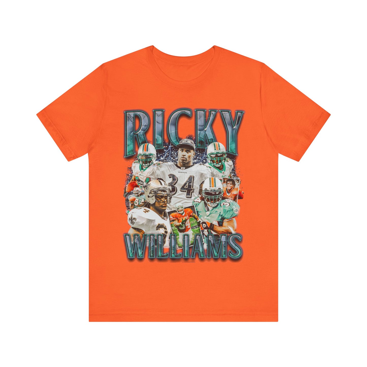Vintage 90s Football Bootleg Style T-Shirt RICKY WILLIAMS Unisex Graphic Tee