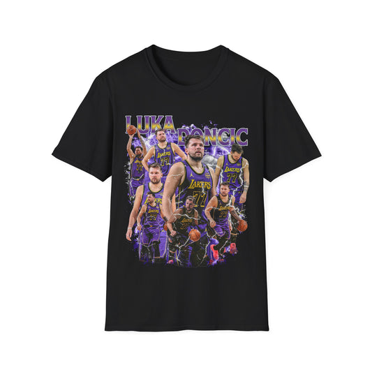 Vintage 90s Basketball Bootleg Style T-Shirt, LUKA DONCIC Retro Basketball Shirt Unisex Graphic Tee