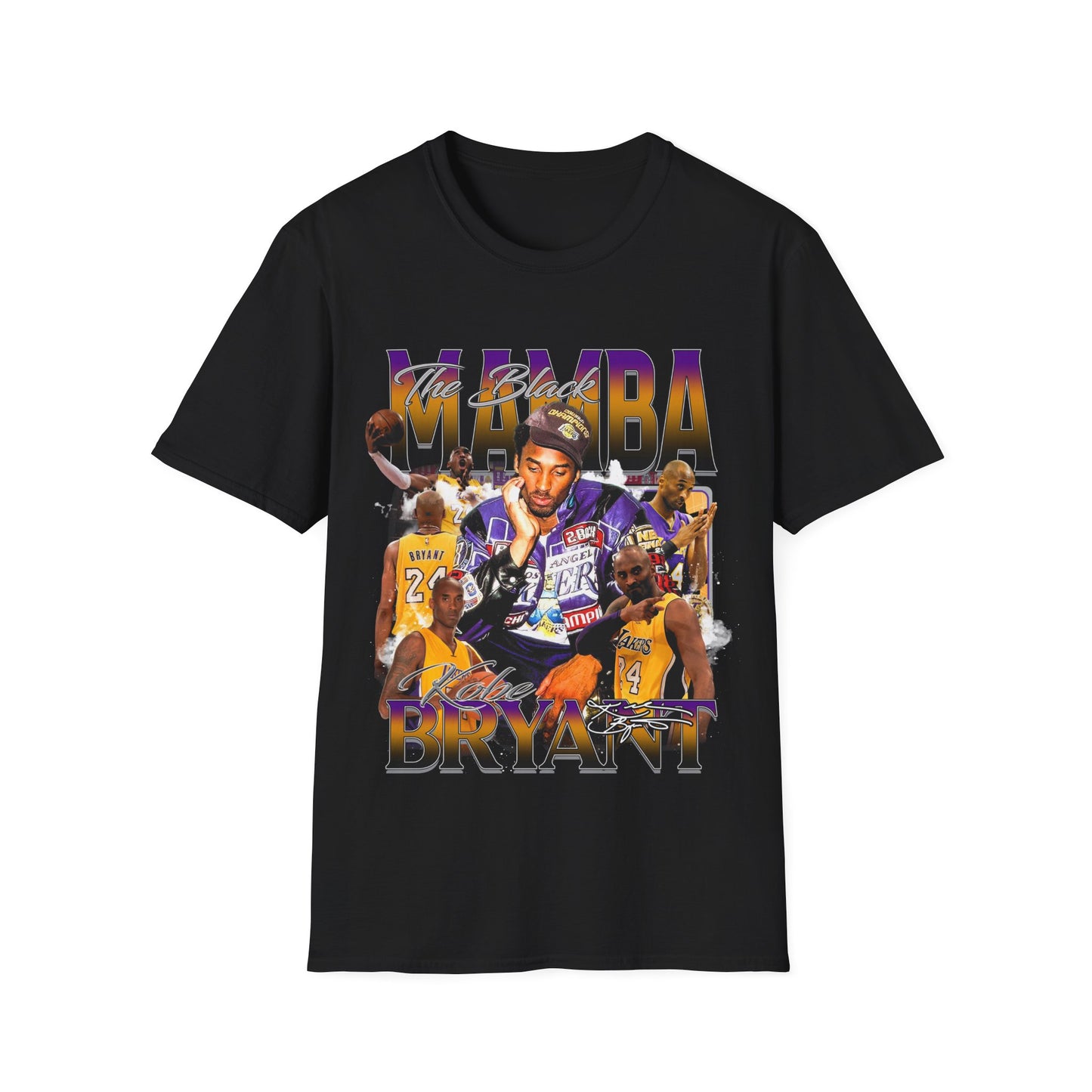 Vintage 90s Basketball Bootleg Style T-Shirt, KOBE BLACK MAMBA BRYANT Graphic Tee, Retro Basketball Shirt Unisex Graphic Tee