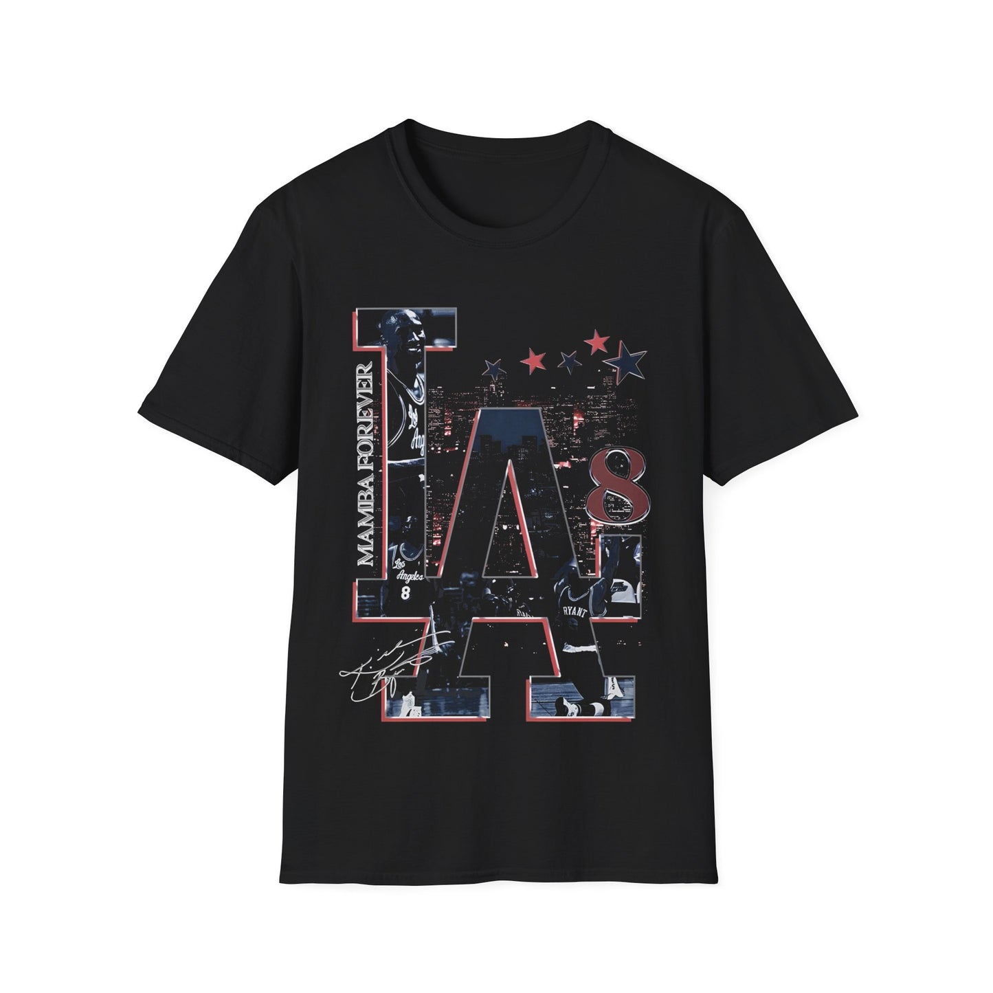 Vintage 90s Basketball Bootleg Style T-Shirt, LA KB Retro Basketball Shirt Unisex Graphic Tee