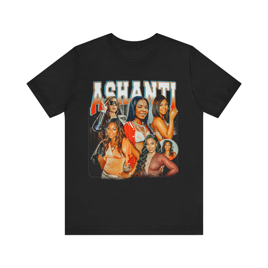 Vintage 90s Pop Bootleg Style T-Shirt ASHANTI Unisex Graphic Tee Shirt