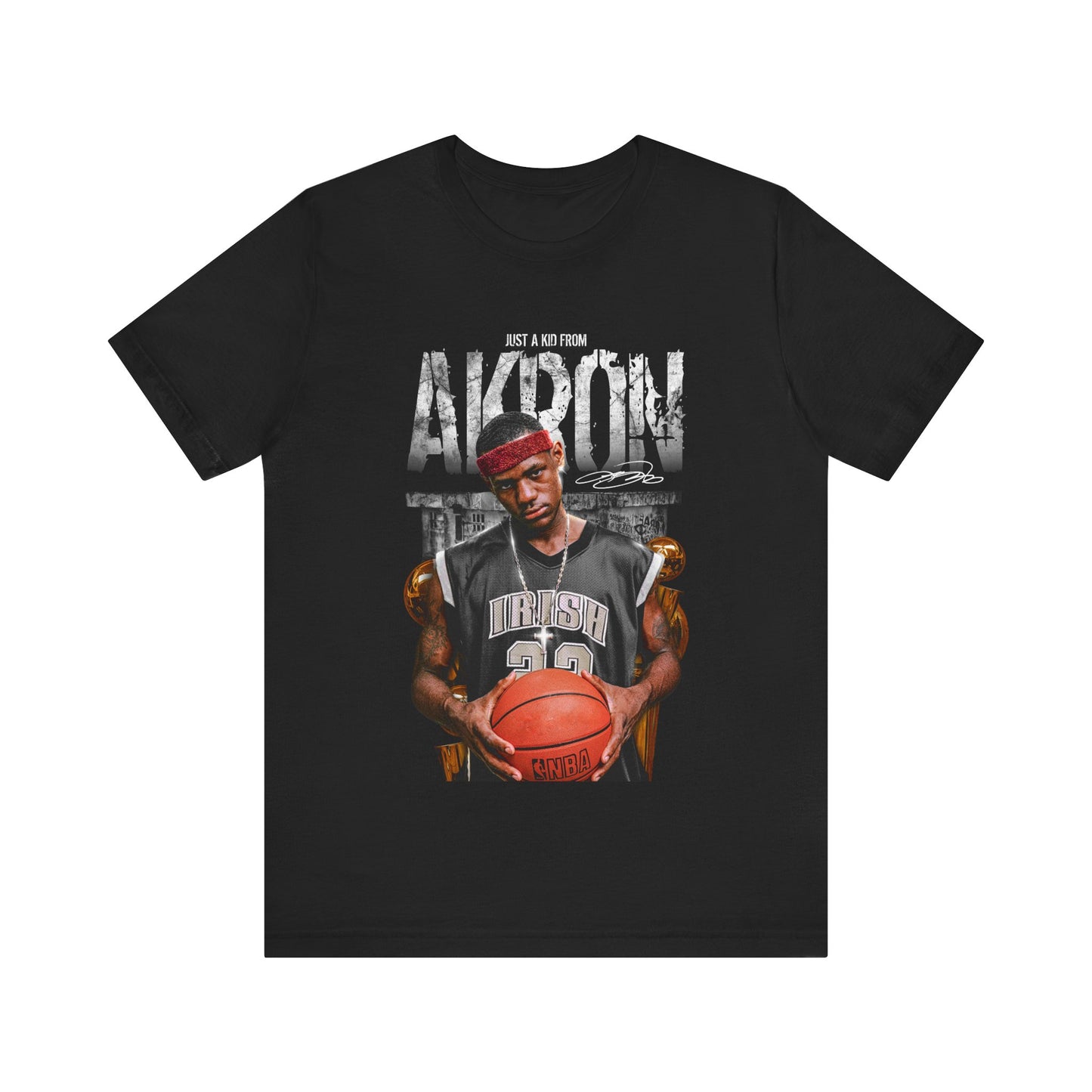 Vintage 90s Basketball Bootleg Style T-Shirt, LEBRON JAMES Akron Kid Unisex Tee