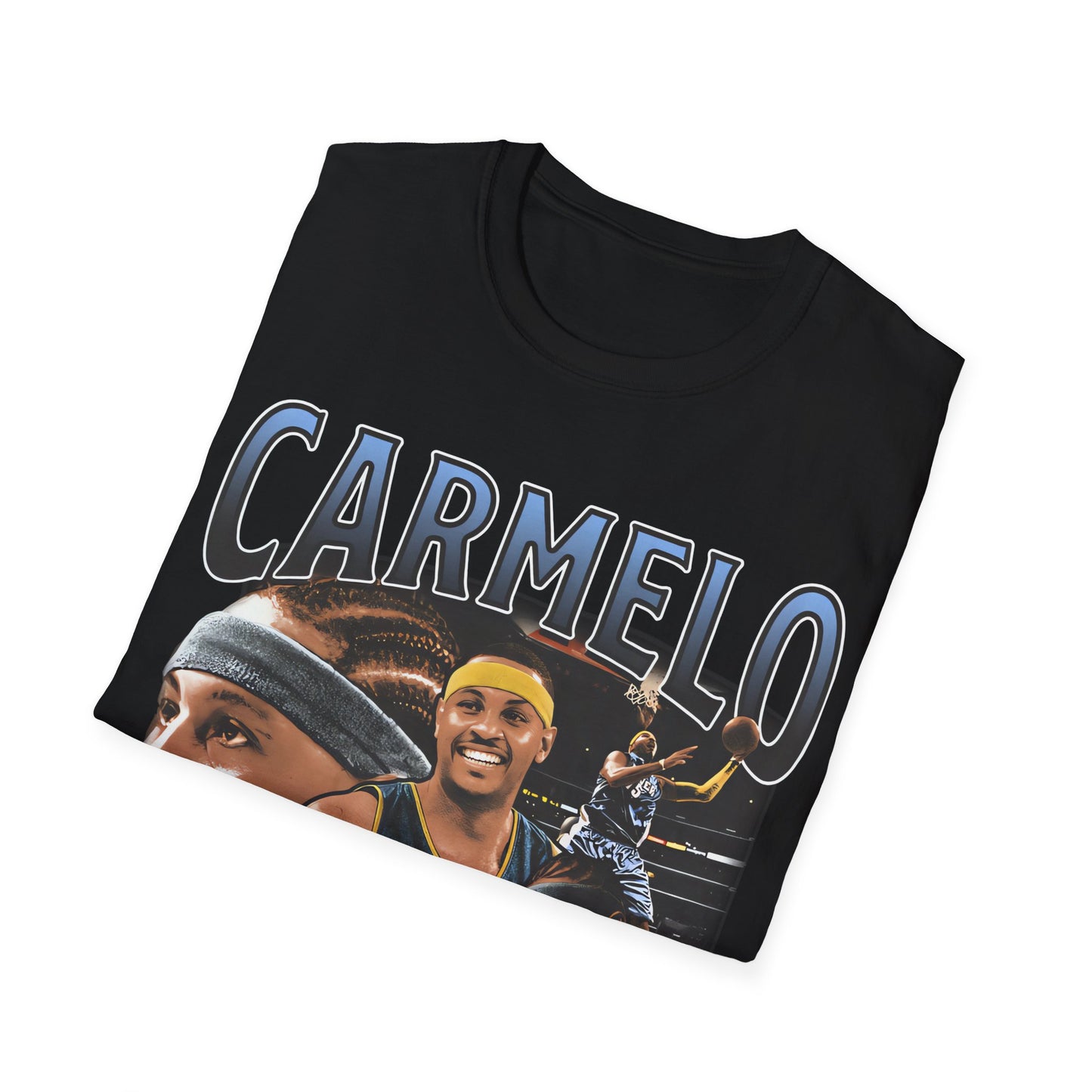 Vintage 90s Basketball Bootleg Style T-Shirt, CARMELO ANTHONY DENVER Graphic Tee, Retro Basketball Shirt Unisex Graphic Tee