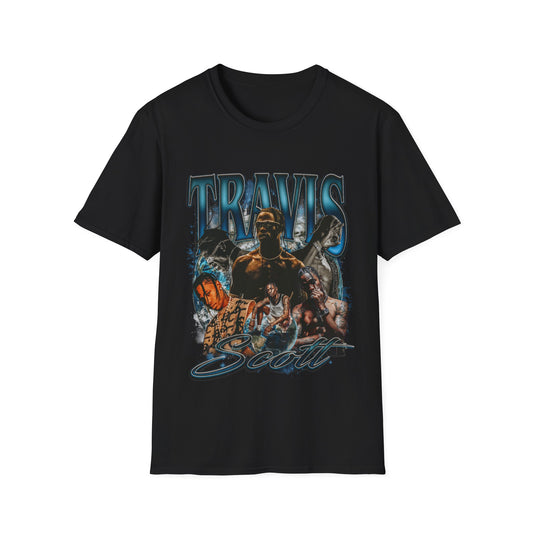 Vintage 90s Rap Bootleg Style T-Shirt, TRAVIS SCOTT Vintage Graphic Tee, Retro Rap Shirt Unisex Graphic Tee Shirt