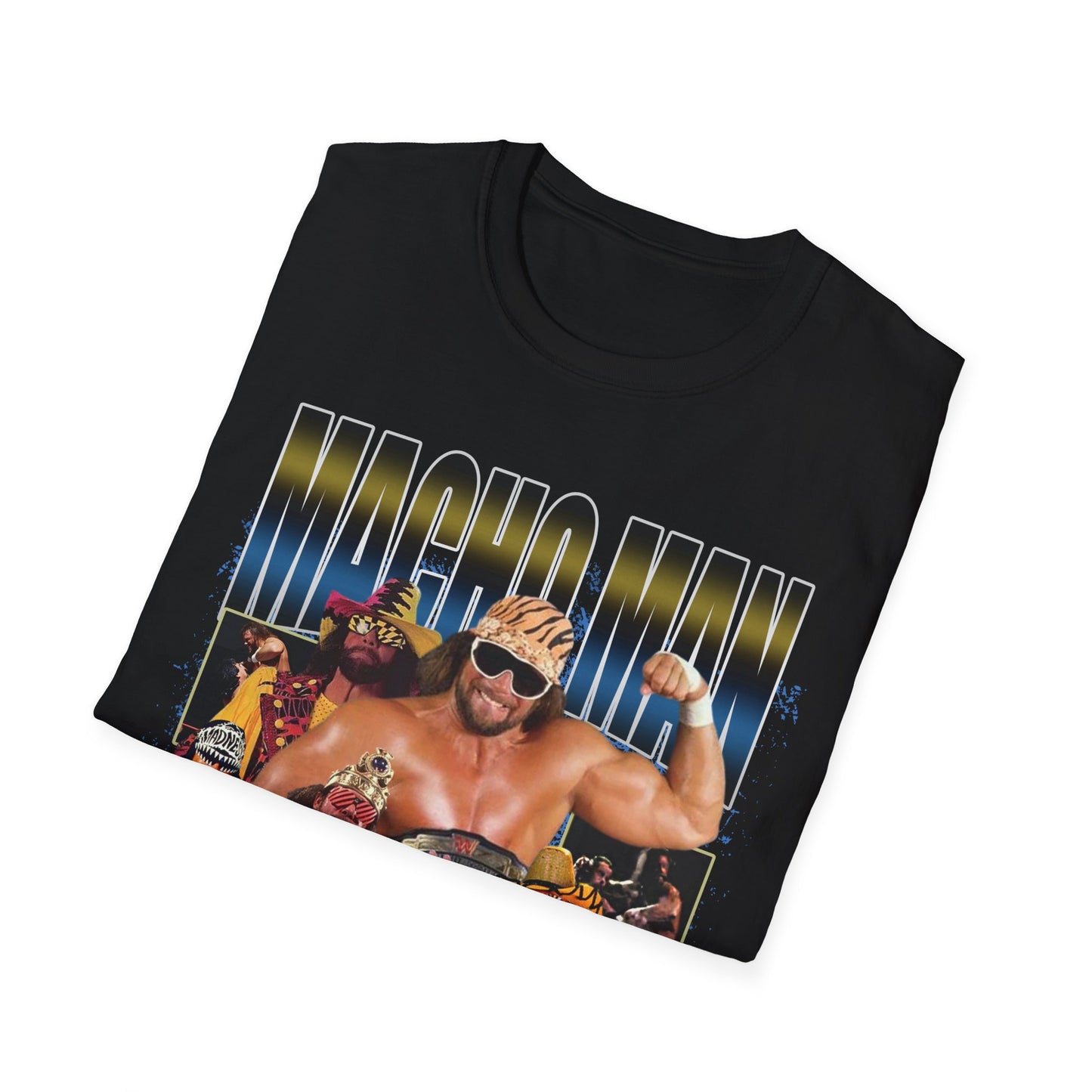 Vintage 90s Bootleg Style T-Shirt, Wrestler MACHO MAN RANDY SAVAGE Vintage Retro Wrestler Shirt Unisex Graphic Tee Shirt